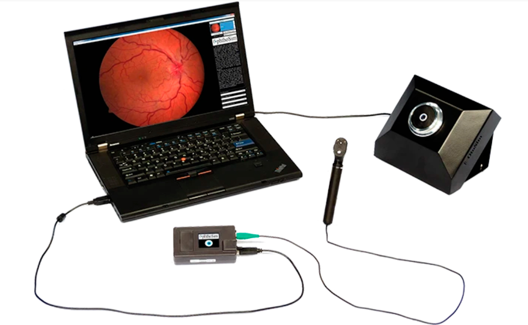 El sistema de simulación y entrenamiento de oftalmoscopia OphthoSim